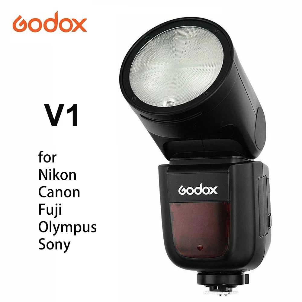 Godox-V1 ÷  ī޶ ǵ Ʈ 1/8000s HSS  ÷ LED Ʈ,  ĳ   ʸ øǪ ī޶ V1C V1N V1S